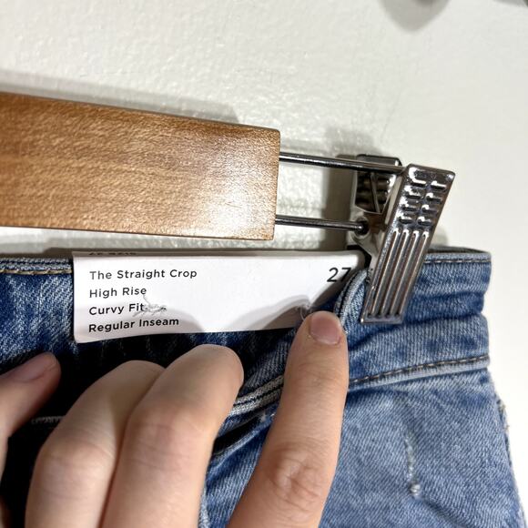 NWT Loft The Curvy Straight Crop Jeans - Picture 4 of 8